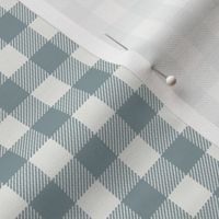 slate blue check - sfx4408 - 1/2" squares - check fabric, neutral plaid, plaid fabric, buffalo plaid 