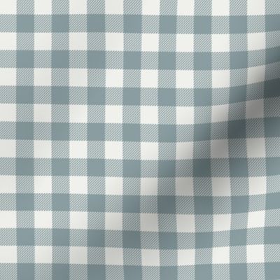 slate blue check - sfx4408 - 1/2" squares - check fabric, neutral plaid, plaid fabric, buffalo plaid 