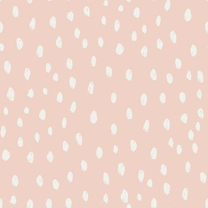 blush pink dots fabric - sfx1404 - dots fabric, neutral fabric, baby fabric, nursery fabric, cute baby fabric 