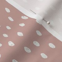 rose pink dots fabric - sfx1512 - dots fabric, neutral fabric, baby fabric, nursery fabric, cute baby fabric 