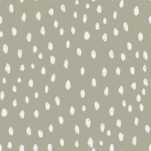 sage green dots fabric - sfx0110 - dots fabric, neutral fabric, baby fabric, nursery fabric, cute baby fabric 