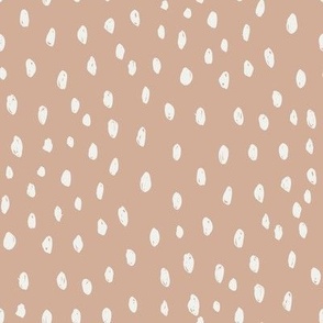 almond dots fabric - sfx1213 - dots fabric, neutral fabric, baby fabric, nursery fabric, cute baby fabric 