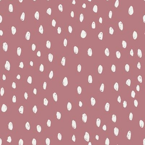 clover pink dots fabric - sfx1718 - dots fabric, neutral fabric, baby fabric, nursery fabric, cute baby fabric 