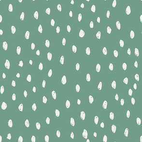 rainforest green dots fabric - sfx5815 - dots fabric, neutral fabric, baby fabric, nursery fabric, cute baby fabric 