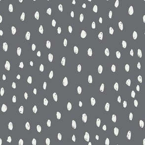 steel  dots fabric - sfx4005 - dots fabric, neutral fabric, baby fabric, nursery fabric, cute baby fabric 