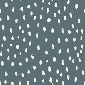 stone blue dots fabric - sfx4011 - dots fabric, neutral fabric, baby fabric, nursery fabric, cute baby fabric 