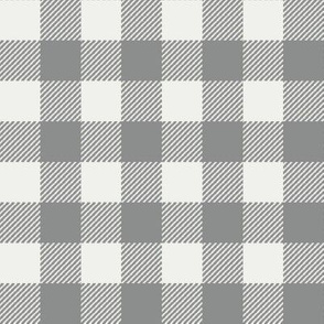 dove grey check fabric - sfx1501 - 1" squares - check fabric, neutral plaid, plaid fabric, buffalo plaid 