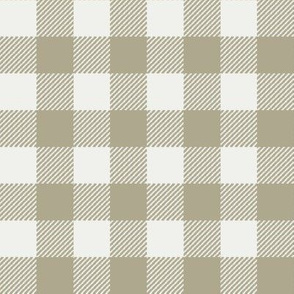 eucalyptus green check fabric - sfx0513 - 1" squares - check fabric, neutral plaid, plaid fabric, buffalo plaid 