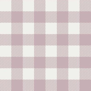 lilac check fabric - sfx1905 - 1" squares - check fabric, neutral plaid, plaid fabric, buffalo plaid 