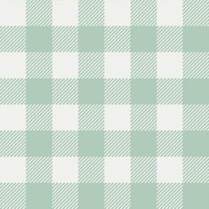 seaglass check fabric - sfx6008 - 1" squares - check fabric, neutral plaid, plaid fabric, buffalo plaid 