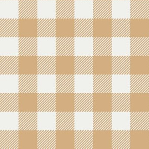 wheat check fabric - sfx1225 - 1" squares - check fabric, neutral plaid, plaid fabric, buffalo plaid 