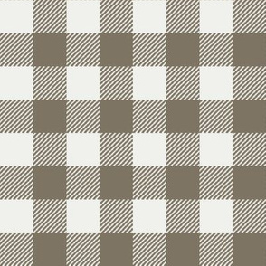 fossil check fabric - sfx1110 - 1" squares - check fabric, neutral plaid, plaid fabric, buffalo plaid 