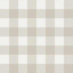 oat check fabric - sfx5304 - 1" squares - check fabric, neutral plaid, plaid fabric, buffalo plaid 