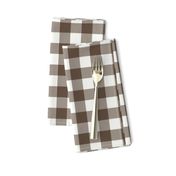 pinecone brown check fabric - sfx1027 - 1" squares - check fabric, neutral plaid, plaid fabric, buffalo plaid 