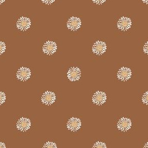 sierra minimal daisy fabric, sfx1340 - daisies, simple prairie fabric, baby girl, muted, earthy, daisy fabric