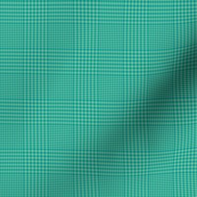 Prince of Wales check #3, 2" teal