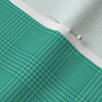 Prince of Wales check #3, 2" teal