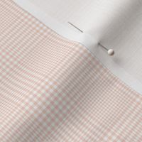Prince of Wales check #3, 2" peach and white