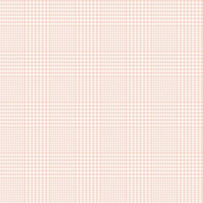 Prince of Wales check #3, 2" peach and white