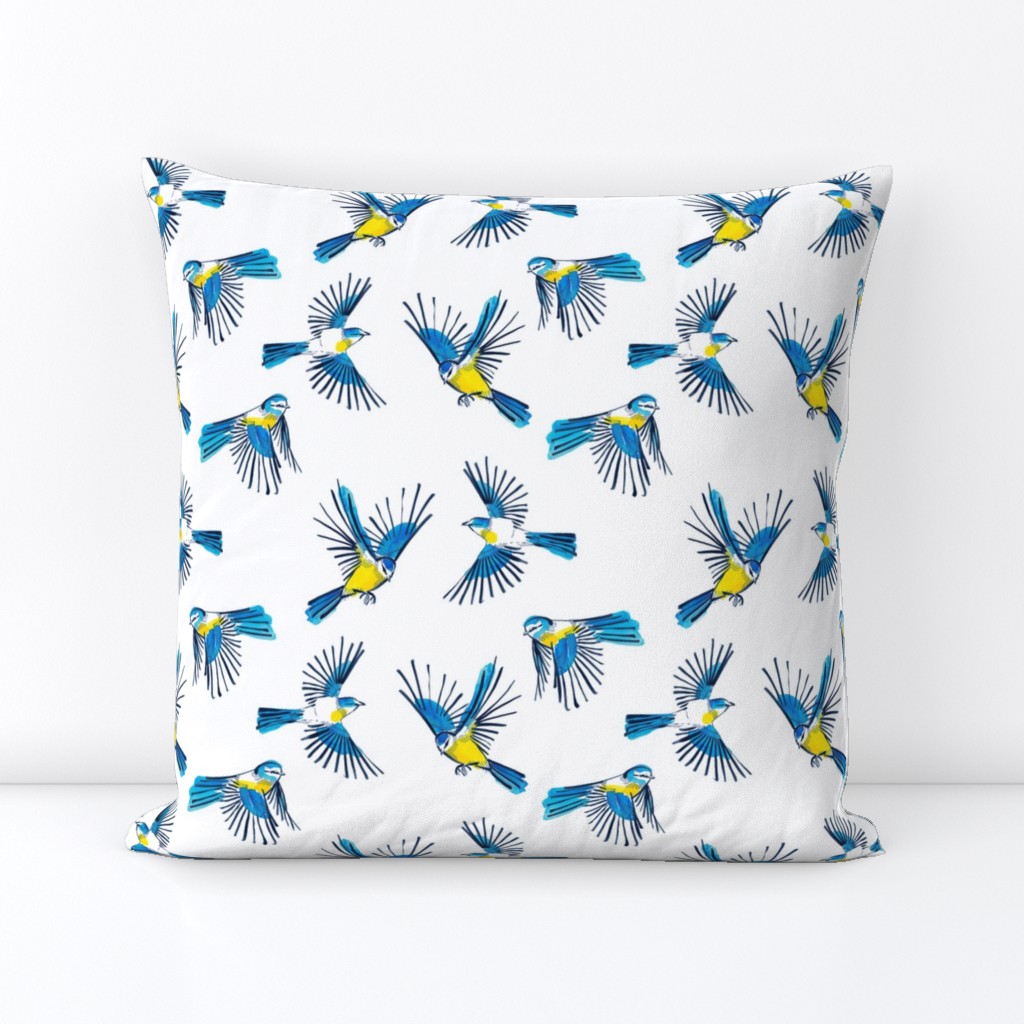 Flying Blue Tit | Medium