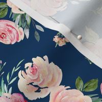 8" Graceful Blooms - Bright Navy