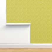 Oak Leaves and Acorns Stripes on Yellow | Small