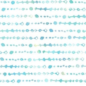 Light Blue Watercolor Beads | Medium