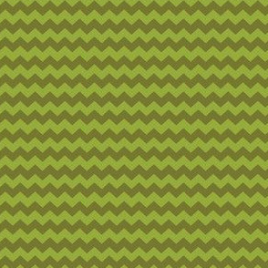 Zigzags - leaf green and olive