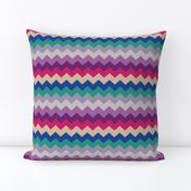 Kilim ZigZag - Pink and Purple