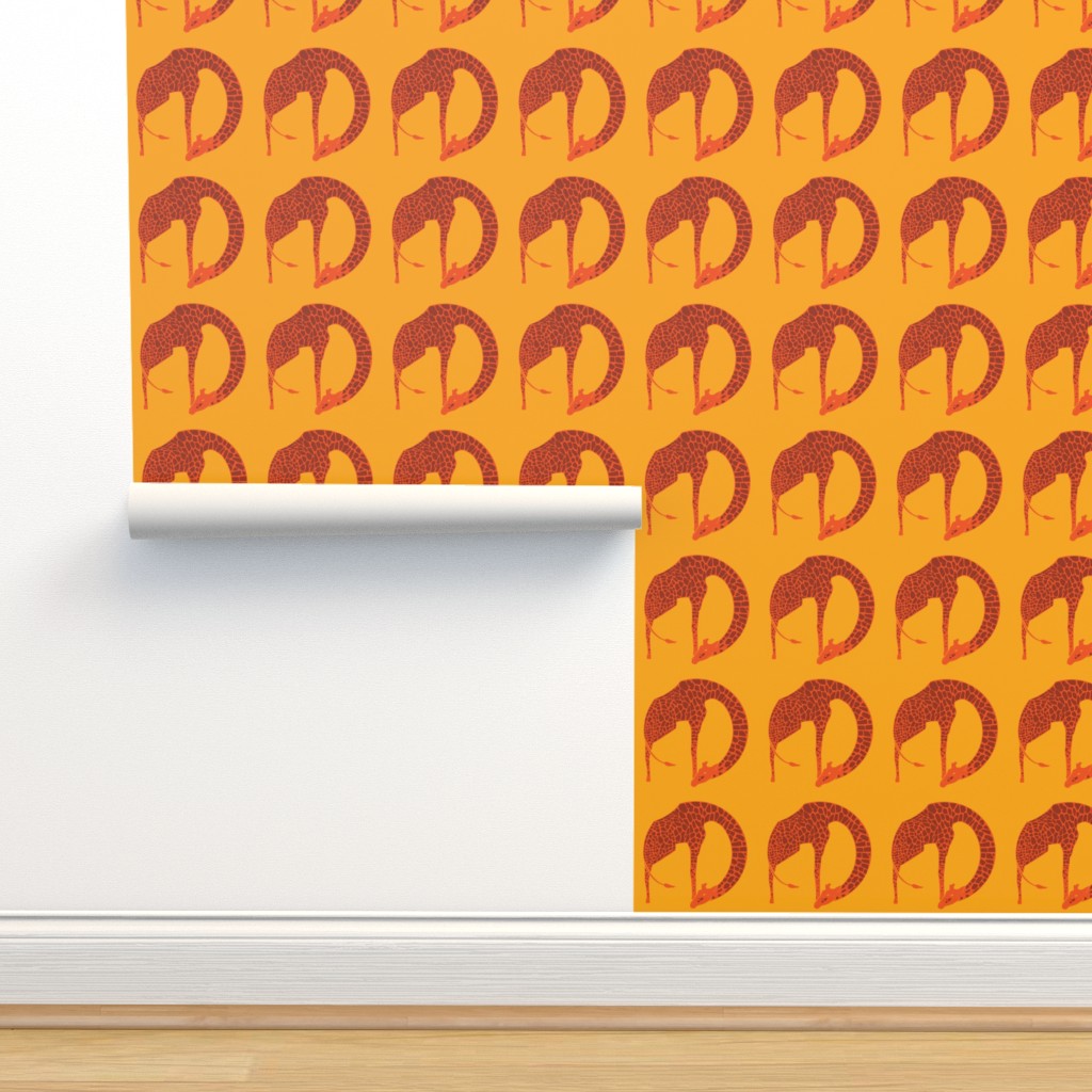 hey, ho, giraffe, yo Wallpaper | Spoonflower