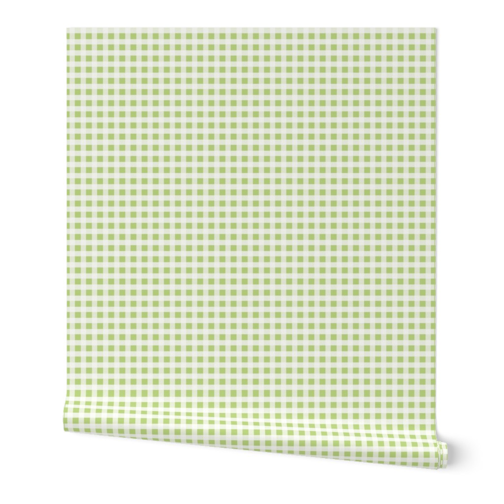Light Green Plaid Fabric