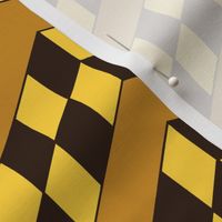 Butterscotch and Chocolate Checkerboard Chevrons