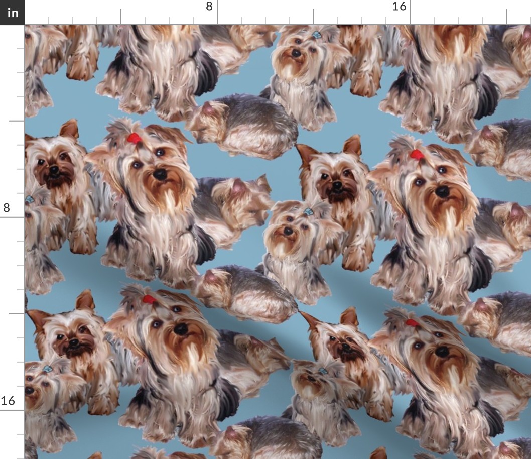 Yorkshire terrier fabric