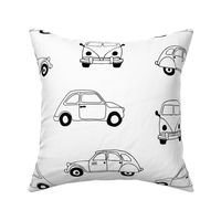 Vintage old timer cars for classic car lovers gender neutral monochrome black and white jumbo