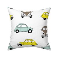 Vintage old timer cars for classic car lovers boys yellow mint jumbo