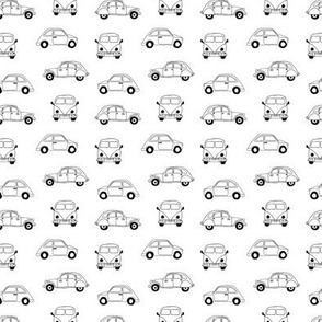 Vintage old timer cars for classic car lovers gender neutral monochrome black and white XS