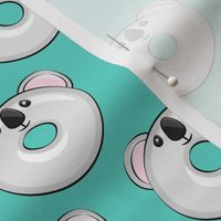 koala donuts - teal