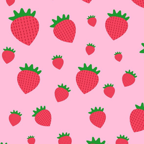 Whimsical strawberry pattern