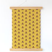 poop emoji cute funny fabric yellow