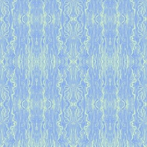 BFM28 - Pastel Blue Butterfly Marble Brocade