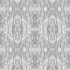 BFM25 -  Butterfly Marble Brocade in Grey with White Accents