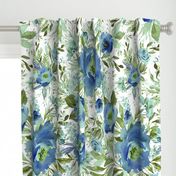 36" Blue Meadow Florals - Blue