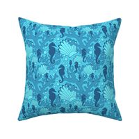 Seahorse Gardens Blue