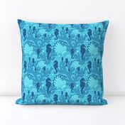 Seahorse Gardens Blue