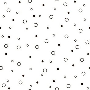 Abstract geometric fashion dots, circles design pattern