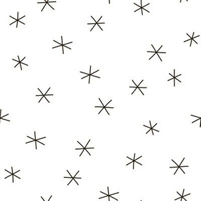 Abstract geometric  design stars and snowflakes