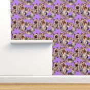 lavender Yorkshire terrier fabric