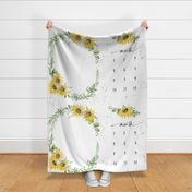 Sunflower Milestone Blanket