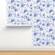 Lovely floral blue and white