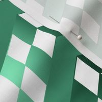 Green Gradient Checkerboard Chevrons